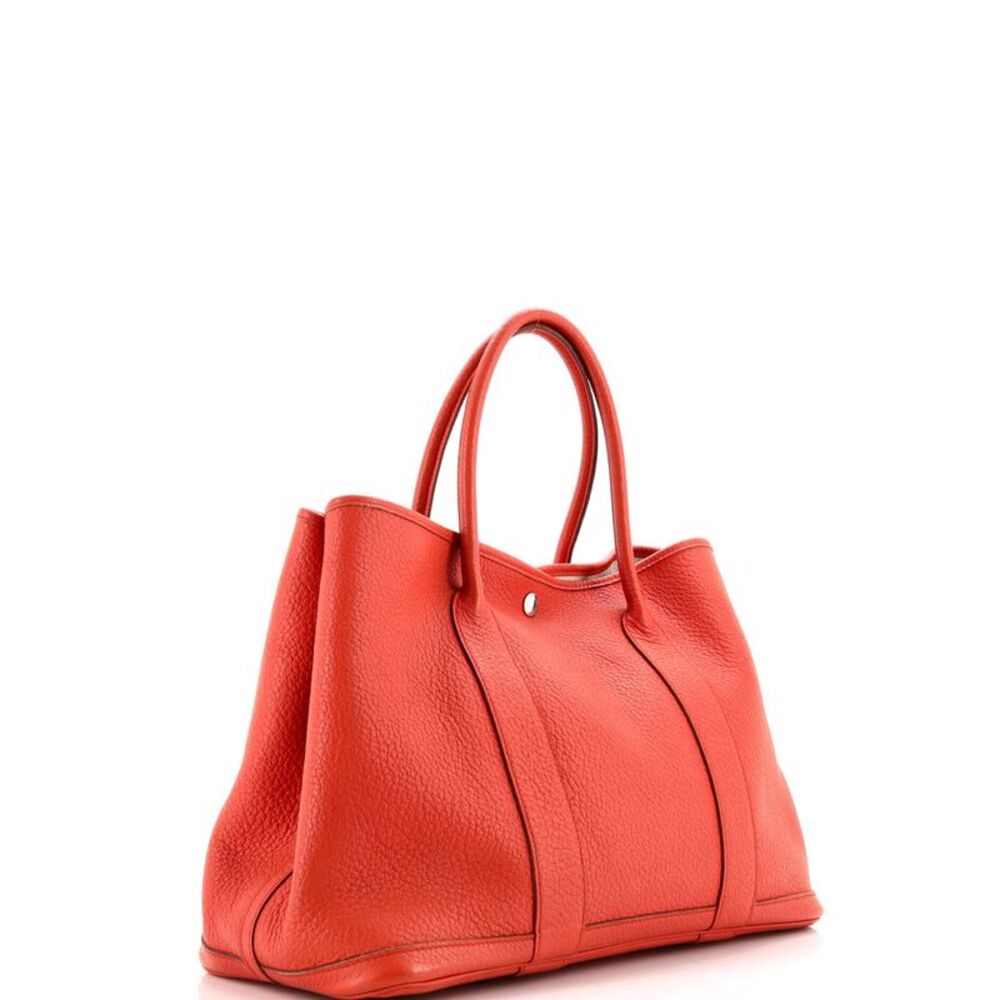 Hermes Garden Party Tote Leather 36 Red - Picture 2 of 8